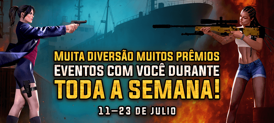 Eventos divertidos e com muitas recompensas durante toda a semana!